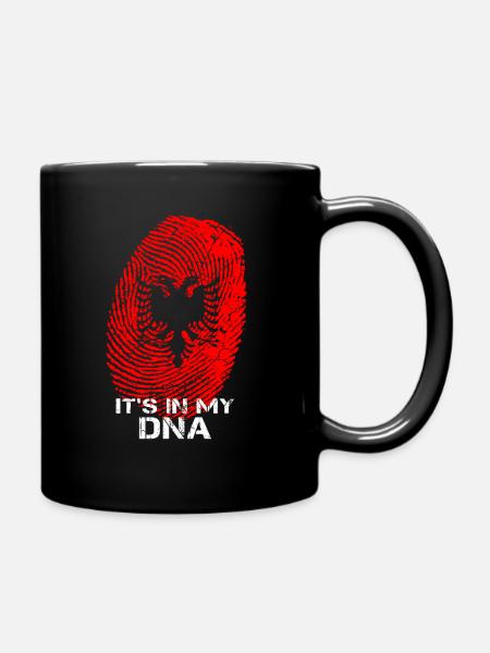 Albanien ist in meiner DNA - Tasse einfarbig - Schwarz