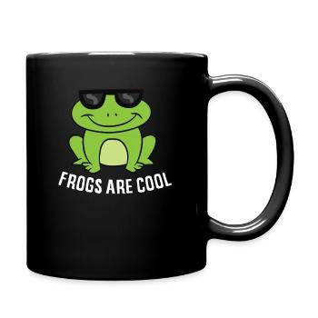 Frogs Are Cool Gift For Frog Lover Funny Frogs - Full Colour Mug - black - Right