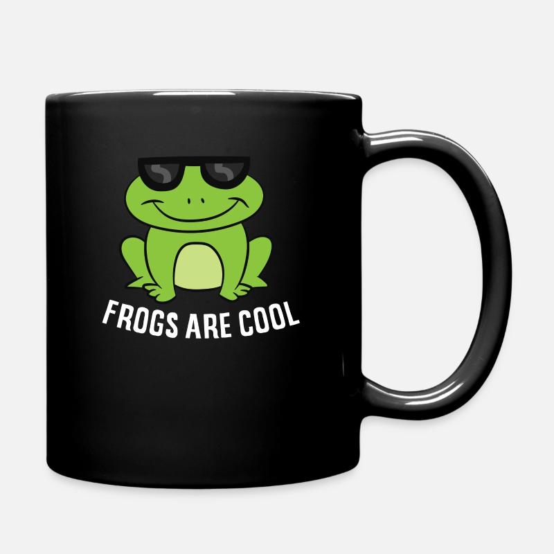 Frogs Are Cool Gift For Frog Lover Funny Frogs - Full Colour Mug - black