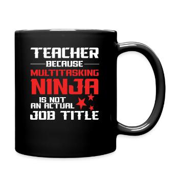 prof - Mug uni - noir - Droite