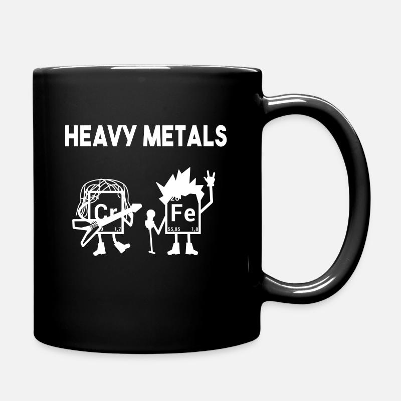 Heavy Metals Chemistry Nerd Puns Ella Lopez - Full Colour Mug - black