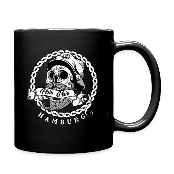 Moin Moin Hamburg Sailor - Tasse einfarbig - Schwarz - Rechts