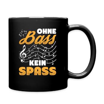 Ohne Bass Kein Spaß Chor Sänger Orchester - Tasse einfarbig - Schwarz - Rechts