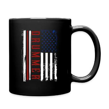 Tambours - Mug uni - noir - Droite