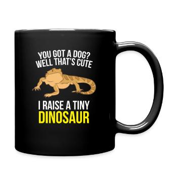 Bearded Dragon Propriétaire Bearded Dragon Reptilien - Mug uni - noir - Droite