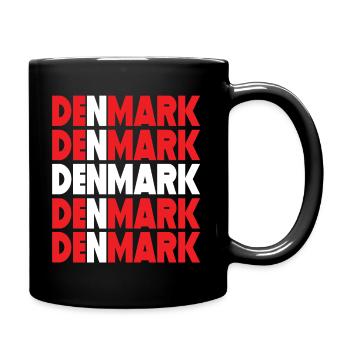 Danemark Danemark drapeau, ville de Danemark - Mug uni - noir - Droite