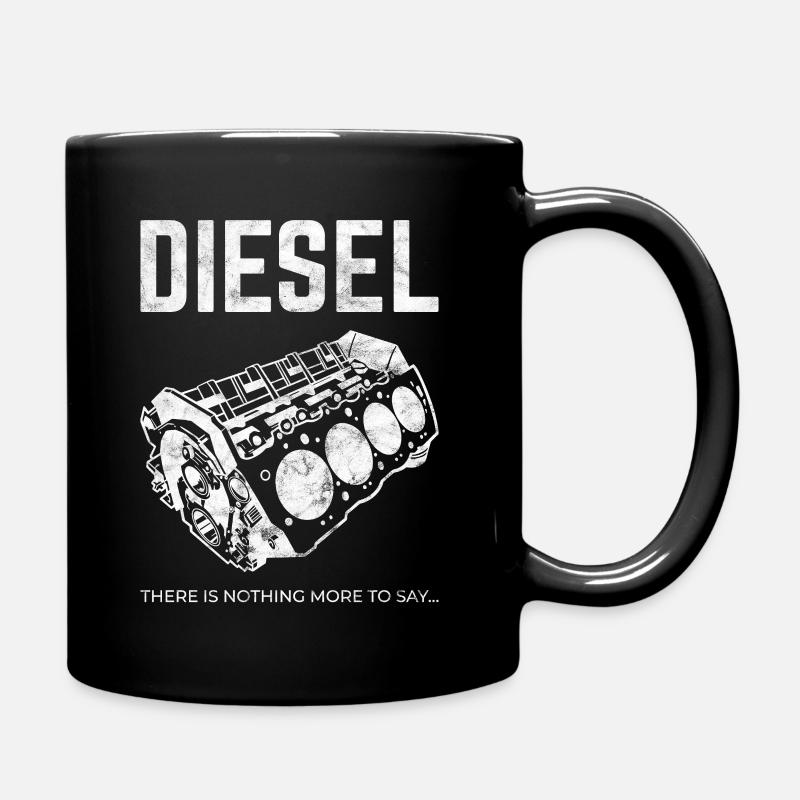 Diesel Petrol Engine Mechanic - Full Colour Mug - black