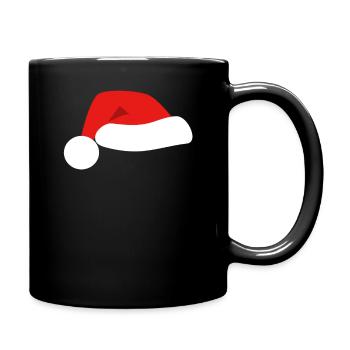 Père Noël, Noël, chapeau - Mug uni - noir - Droite