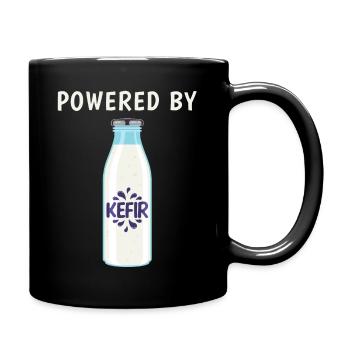 Funny Fermentation Drink Powered By Kefir graphic - Full Colour Mug - black - Right