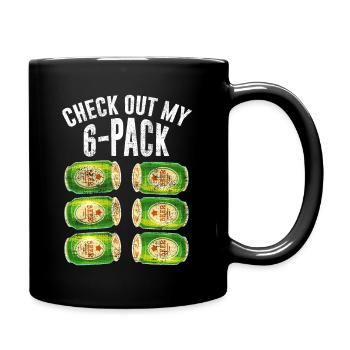 Check out my six pack beer design for a beer - Full Colour Mug - black - Right