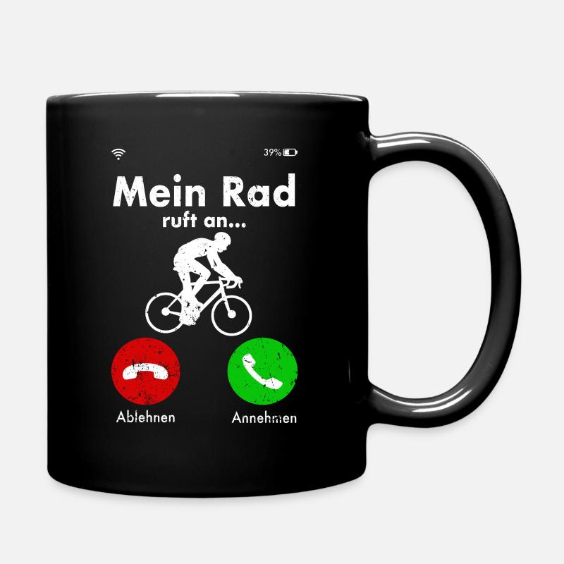 Radfahrer Fahrrad Rennrad Spruch lustig Geschenk - Tasse einfarbig - Schwarz
