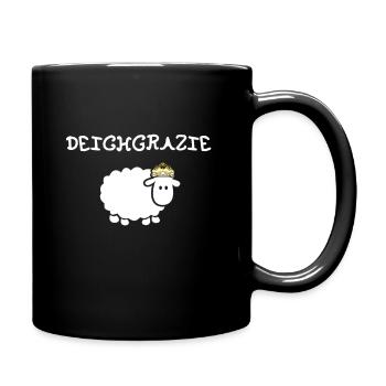 Deichgrazie Friesland Küste - Tasse einfarbig - Schwarz - Rechts