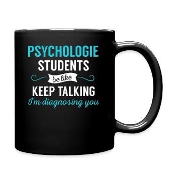 Psychologie disant étudiant en psychologie - Mug uni - noir - Droite