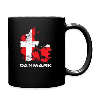 Denmark - Full Colour Mug - black - Right