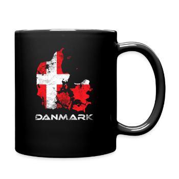 Denmark - Full Colour Mug - black - Right
