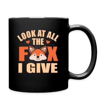 Renard - Mug uni - noir - Droite
