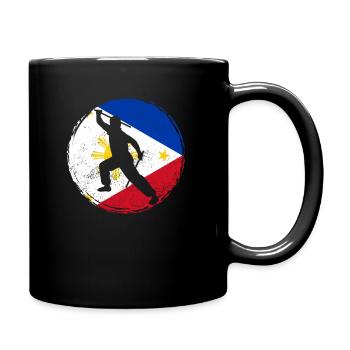 Arnis Kali Eskrima FMA Sparring Escrima Sticks - Full Colour Mug - black - Right