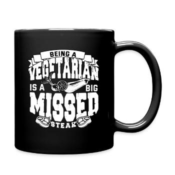 Boucher boucher charcuterie cadeau - Mug uni - noir - Droite