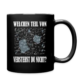 Mathematik Student Geschenkidee Lehrer Geschenk - Tasse einfarbig - Schwarz - Rechts