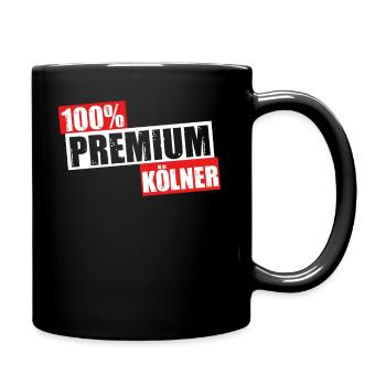 Köln Jeck Karneval Kölner Dom Kölle Alaaf Geschenk - Tasse einfarbig - Schwarz - Rechts