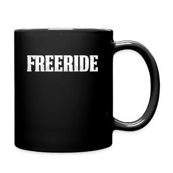 Cadeau de conception de ski freeride VTT - Mug uni - noir - Droite