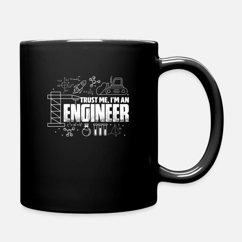 Ingenieur Engineer Techniker Bauingenieur Geschenk - Tasse einfarbig - Schwarz