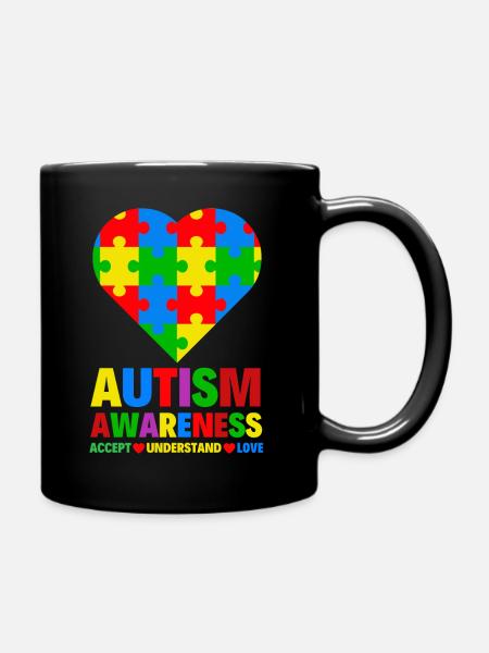 Autism Awareness - Full Colour Mug - black