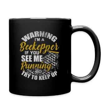 Apiculteur abeille miel nature abeille cadeau apiculteur - Mug uni - noir - Droite