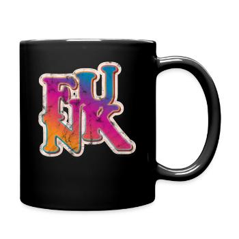 Funk retro - Full Colour Mug - black - Right
