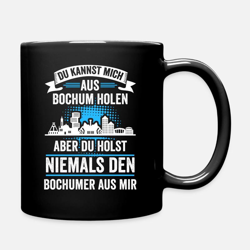 Bochum Skyline Bochumer Bergbau Ruhrpott Lustig - Tasse einfarbig - Schwarz