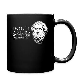 Mes cercles célèbre citation mathématicien grec - Mug uni - noir - Droite