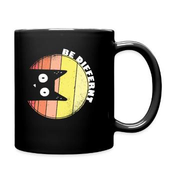 Soyez différent chat chat - Mug uni - noir - Droite