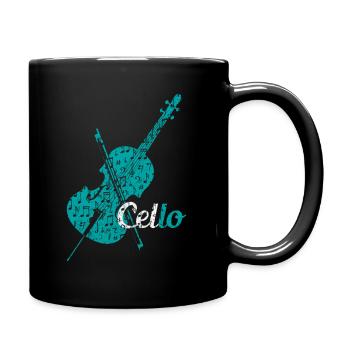 Violoncelle orchestre violoncelliste - Mug uni - noir - Droite