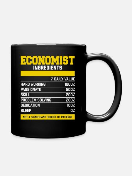 Great Economist Ingredients T-Shirt - Enfärgad mugg - svart