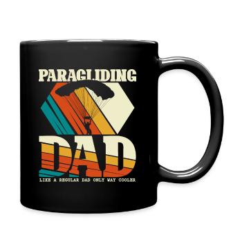 Paragliding Dad - paraglider pilot - Full Colour Mug - black - Right