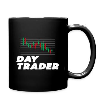 Trader de jour - Mug uni - noir - Droite
