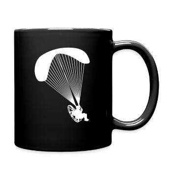 Parachute moteur - Mug uni - noir - Droite