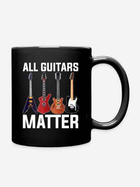 Gitarre - Tasse einfarbig - Schwarz