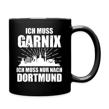 Dortmund Skyline Dortmunder Bergbau Ruhrpott - Tasse einfarbig - Schwarz - Rechts