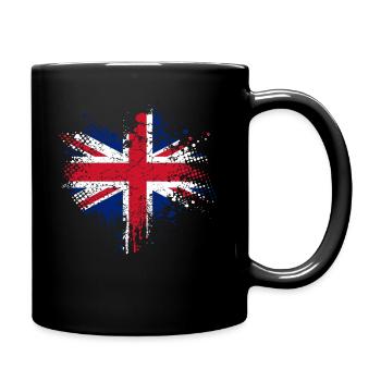 Union Jack - British Flag - Full Colour Mug - black - Right