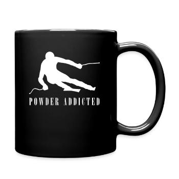 Les montagnes appellent les skieurs Chemise d'hiver - Mug uni - noir - Droite