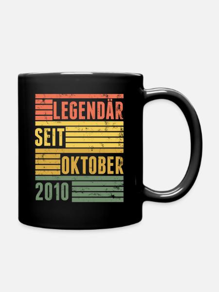 Legendär Seit Oktober 2010 - Tasse einfarbig - Schwarz