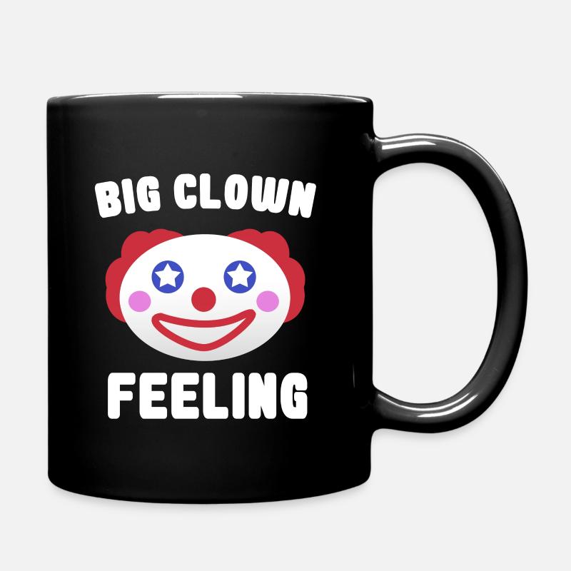 Grand sentiment de clown pour le cirque de carnaval Halloween - Mug uni - noir