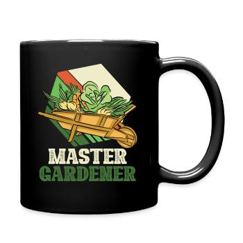 Master Gardener - Gärtnerei Garten - Tasse einfarbig - Schwarz - Rechts