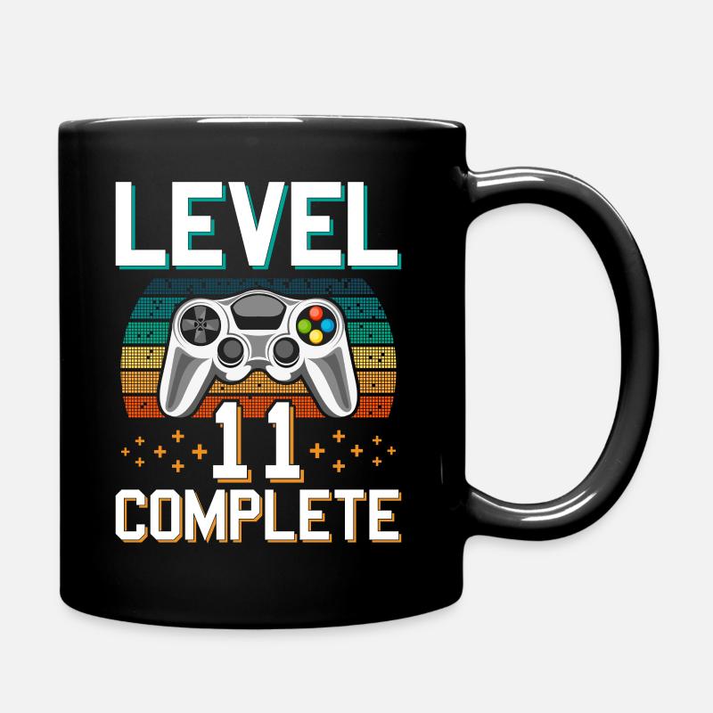 Level 11 Complete 11 Jahre Gamer Junge Geschenk - Tasse einfarbig - Schwarz