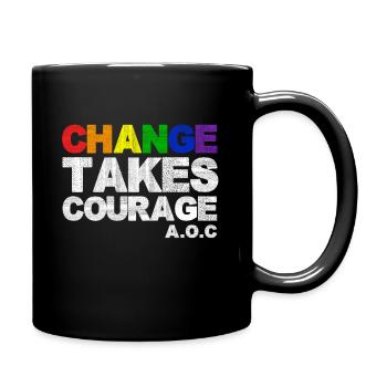 Politics saying - Full Colour Mug - black - Right