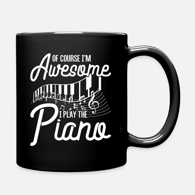 piano - Full Colour Mug - black