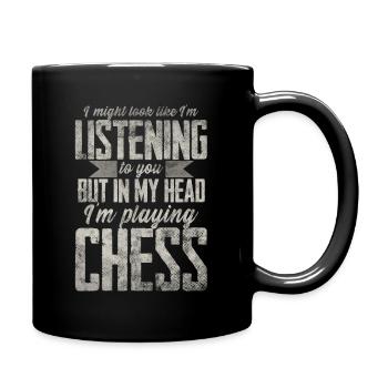Échecs échecs jeu de société échecs - Mug uni - noir - Droite