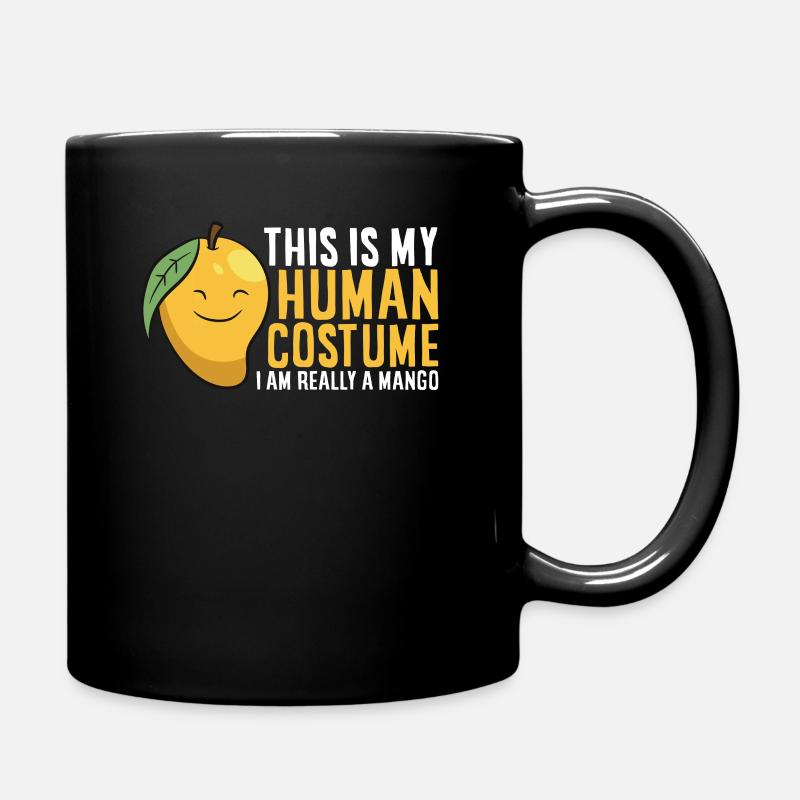 Mango Frucht Halloween Mango Kostüm Frucht - Tasse einfarbig - Schwarz