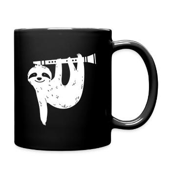 Idée cadeau paresseux de clarinette - Mug uni - noir - Droite